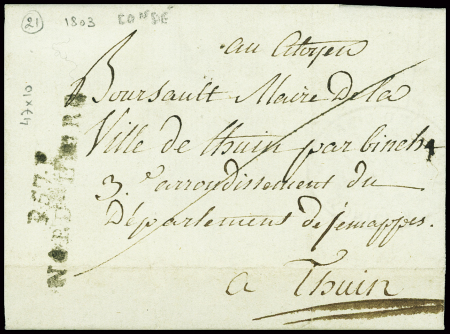 MP "P 57 P Nord-Libre" (1808 - nom révolutionnaire de Condé), ind 21