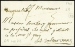 Marque manuscrite "Duquesnoy" (L1 - 1721), ind 22. TB
