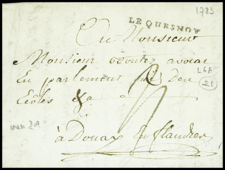MP "Le Quesnoy" (L6A - 1721), jolie pièce, ind 21