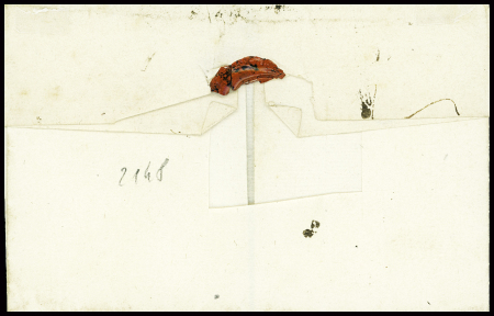 Petite MP "Ar de Noailles" datée de Spire 8 aout 1734 pour Rennes (campagne d'Allemagne, la plus belle lettre connue de cette marque rare)