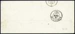 2 lettres AFF n°14 obl. Rond de pointillés + CAD "XX Paris XX" (18 et 23 fev 1862). TB