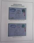 Album Safe bleu noir : planchage et variétés du 20c Empire lauré n°29 (+ timbres détachés) dont la Corne et les Abeilles + documentation