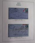 Album Safe bleu noir : planchage et variétés du 20c Empire lauré n°29 (+ timbres détachés) dont la Corne et les Abeilles + documentation