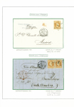 6 destinations AFF n°31, 40c orange : n°31 obl étoile 12 + CAD "Paris Bt Beaumarchais" (1869) pour Nuremberg (Baviere). N°31 obl GC 1769 + T17 Le Havre