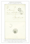 Lettre acheminée par valise diplomatique d'Autriche pour Châtellerault avec au verso cachet noir avec armoiries "Ambassade de France à Vienne" + CAD