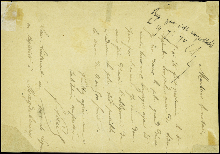 Feldpost - Correspondenzkarte avec CAD "Magdeburg - BHF" (11.9.70) pour un notaire à Boulay (Moselle). TB