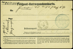 Feldpost - Correspondenzkarte avec CAD "Berlin post exp 17" (15.9.70) pour Strasbourg avec CAD d'arrivée T17 (9 oct 70). TB