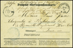 Feldpost - Correspondenzkarte avec CAD "Schweidnitz" (11.11.70) pour Bergheim (Haut-Rhin). TB