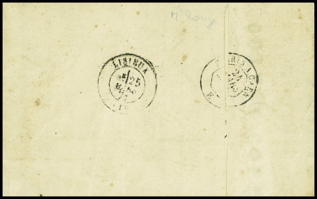 N°29 + Alsace n°6 obl PC du GC 85 + T17 Amiens (23 mars 71) sur lettre pour Lisieux (dernier jour du double affranchissement en ZO et ZNO). TB