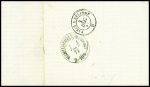 N°28 + 59 obl GC 2475 + T16 Montigny le Roi (1 dec 71) sur lettre pour Mulhouse avec taxe 20 tampon façon manuscrite, AFF composé Empire lauré + Cérès