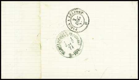N°28 + 59 obl GC 2475 + T16 Montigny le Roi (1 dec 71) sur lettre pour Mulhouse avec taxe 20 tampon façon manuscrite, AFF composé Empire lauré + Cérès