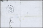 Alsace n°6 obl CAD Strassburg im Elsass" (1.4.71) sur lettre pour Nancy non taxée. TB