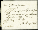 Lettre en port dû de Lille pour bagnolet (1631) avec mention manuscrite "Cito Cito port" (port express). TB