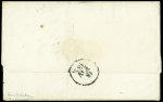 lettre pour Boulogne-s-Mer avec cachet rect d'essai "Lille 57 16 février 1828", ind 23. TB