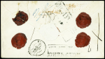 Lettre de Paris pour Riga (Russie) avec CAD rougeâtre