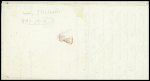 N°12, 5c vert obl losange de points "j" + CAD "Paris J" (1860) sur lettre, TB. cote 425€