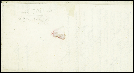 N°12, 5c vert obl losange de points "j" + CAD "Paris J" (1860) sur lettre, TB. cote 425€