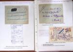 Collection de 55 lettres sur 28 pages (plus un reste de 7 lettres "Problèmes de distribution du courrier adressé aux soldats pendant la guerre 14-18")