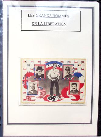 1943-45 LIBERATION : Collection de timbres de la Libération