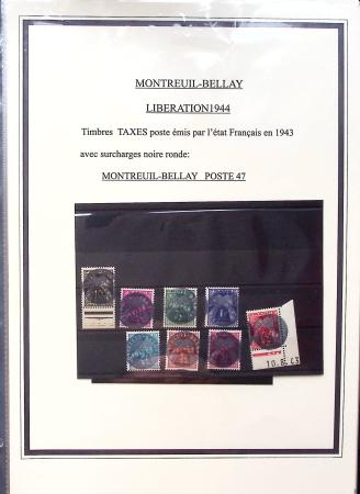 1943-45 LIBERATION : Collection de timbres de la Libération