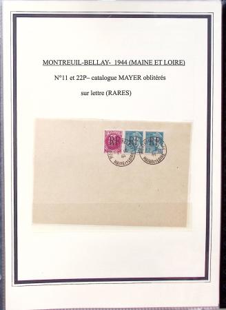 1943-45 LIBERATION : Collection de timbres de la Libération