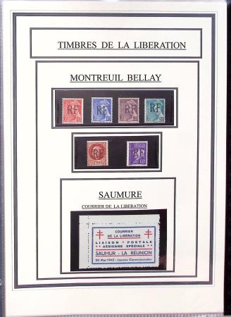 1943-45 LIBERATION : Collection de timbres de la Libération