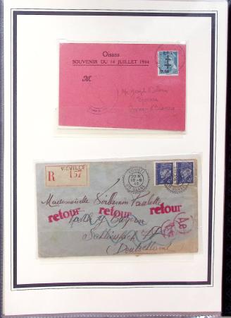 1943-45 LIBERATION : Collection de timbres de la Libération