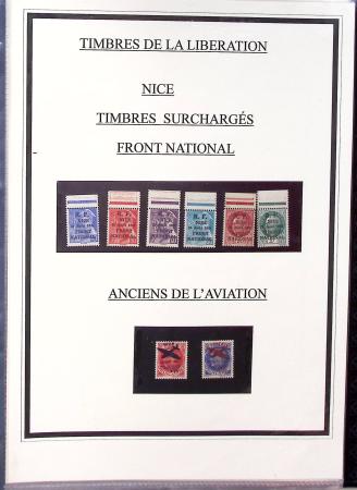 1943-45 LIBERATION : Collection de timbres de la Libération