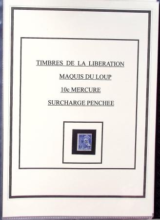 1943-45 LIBERATION : Collection de timbres de la Libération