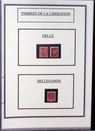 1943-45 LIBERATION : Collection de timbres de la Libération