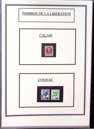 1943-45 LIBERATION : Collection de timbres de la Libération