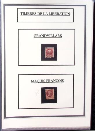 1943-45 LIBERATION : Collection de timbres de la Libération