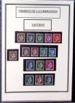 1943-45 LIBERATION : Collection de timbres de la Libération
