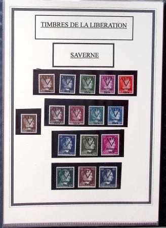 1943-45 LIBERATION : Collection de timbres de la Libération