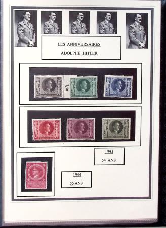 1943-45 LIBERATION : Collection de timbres de la Libération