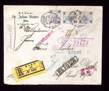 1900-1947, 14 lettres avec des affranchissements divers