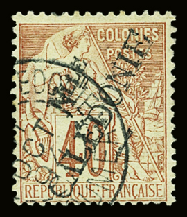 N°32 40c rouge-orange, obl., TB