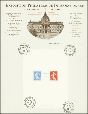N°2 Exposition philatélique de Strasbourg oblitéré