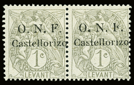 N°14c 1c gris, variété sans le point sur le "i" de