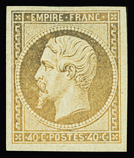 N°16 40c orange, neuf *, bonnes marges, légère oxydation