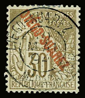 N°21 30c brun, obl., TB. Signé A.Brun