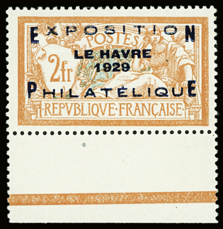 N°257A Exposition philatélique du Havre, bdf, bon centrage,