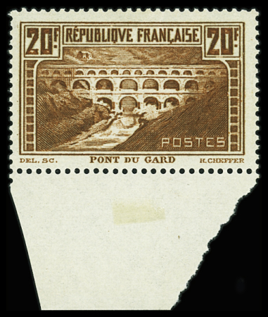 N°262A 20f Pont du Gard, neuf **, TB