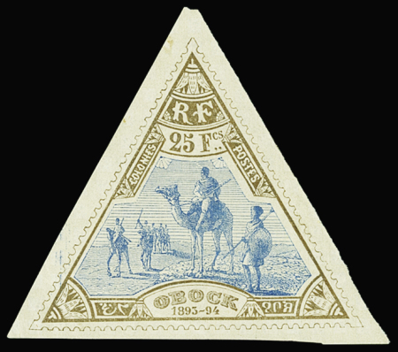 N°63 25f bistre et bleu, neuf *, TB