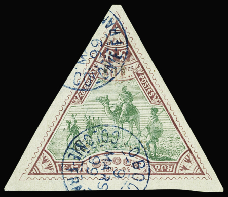 N°64 50f lilas brun et vert, obl., TB