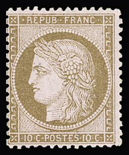 N°58 10c brun sur rose, neuf *, TB