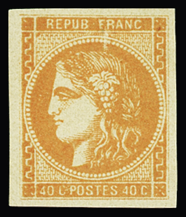 N°48 40c orange, neuf *, TB. Signé Calves