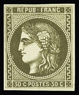 N°47d 30c brun foncé, neuf *, très frais et TTB