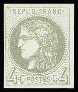 N°41Bd 4c gris foncé R II, neuf *, TB