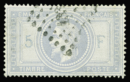 N°33 5f violet-gris, obl. PC du GC 133( ), TB. Signé Calves